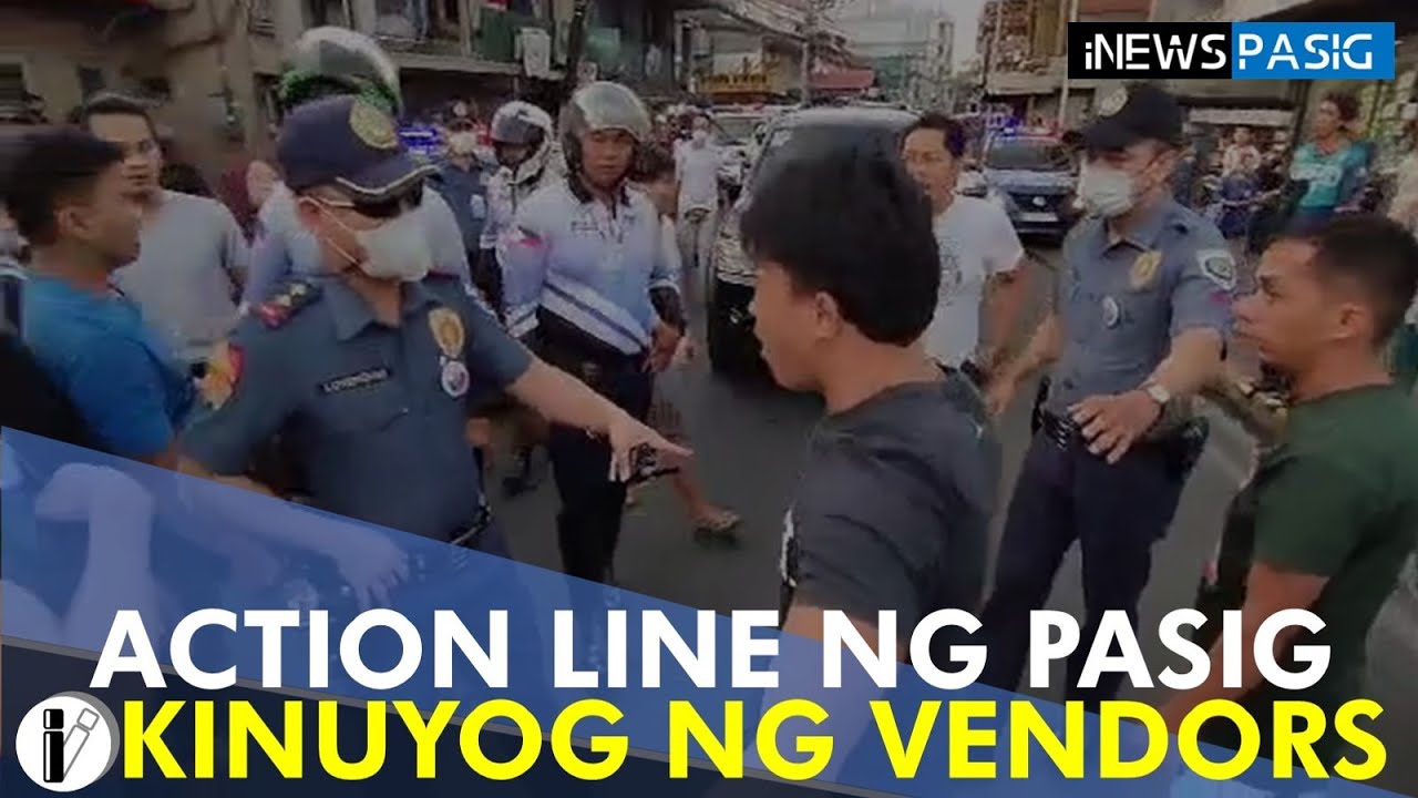 Clearing operation nauwi sa rambol, tauhan ng Action Line kinuyog ng sidewalk vendors | iNews Pasig