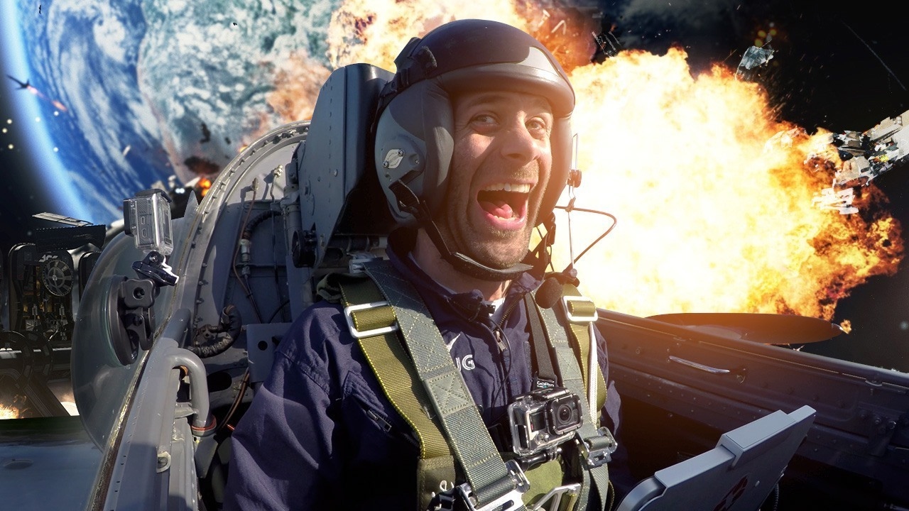 Playing Call of Duty in a Real-Life Jet - XGC (4K)