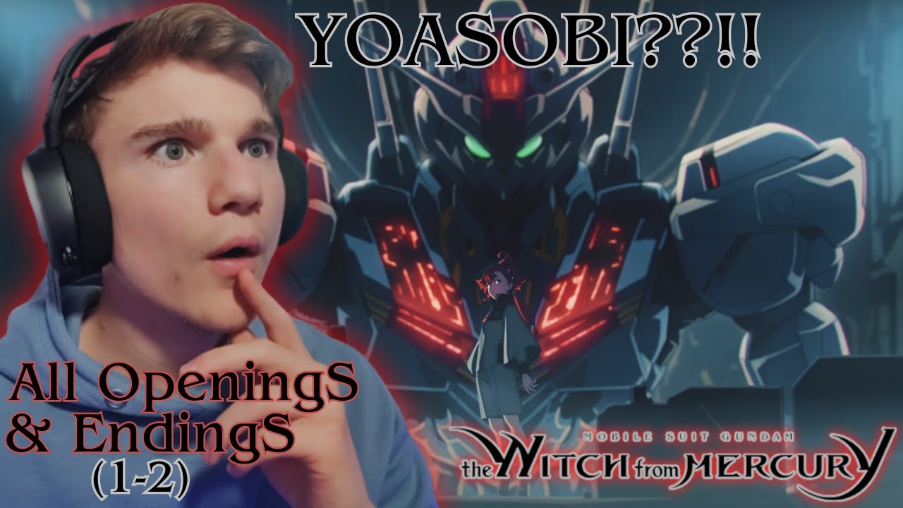 FIRST TIME REACTING to ALL Gundam: The Witch from Mercury Openings & Endings | (1-2)