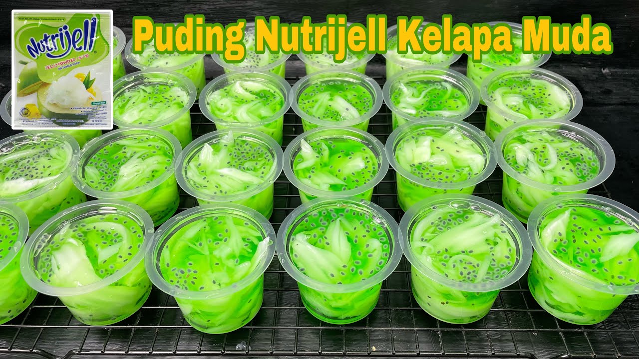 Puding Nutrijell Kelapa Muda‼️ Resep puding Klamud 1 sachet Nutrijell jadi 25 Cup
