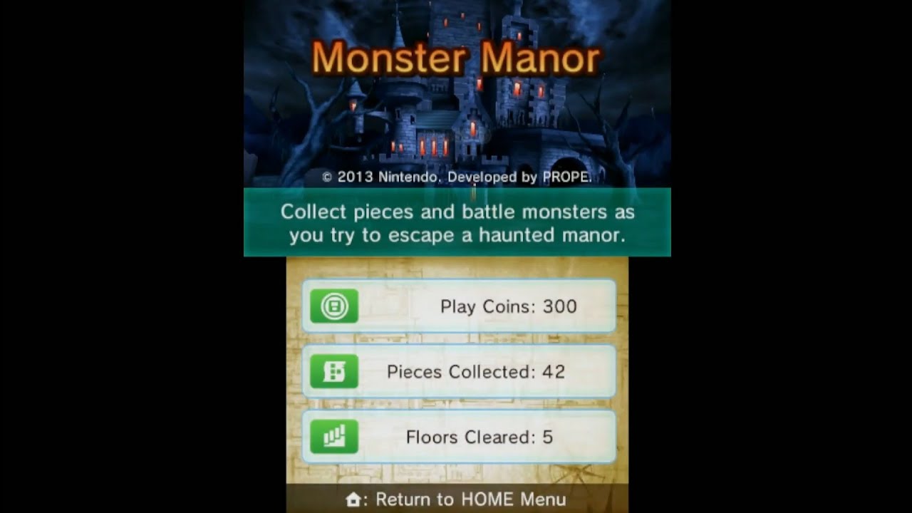 StreetPass Mii Plaza - Monster Manor / StreetPass Mansion - Explore (Part 2)