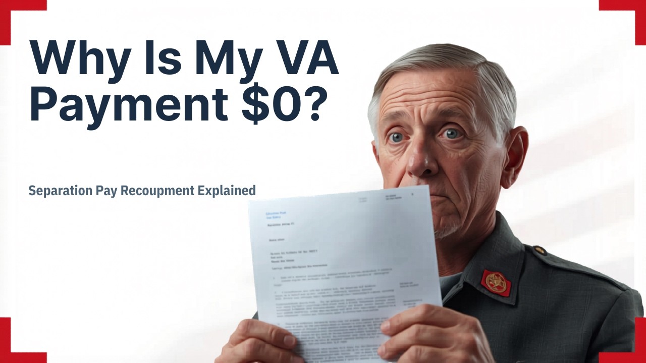 Why the VA Withholds Your First Disability Payment (Separation Pay Recoupment Explained)