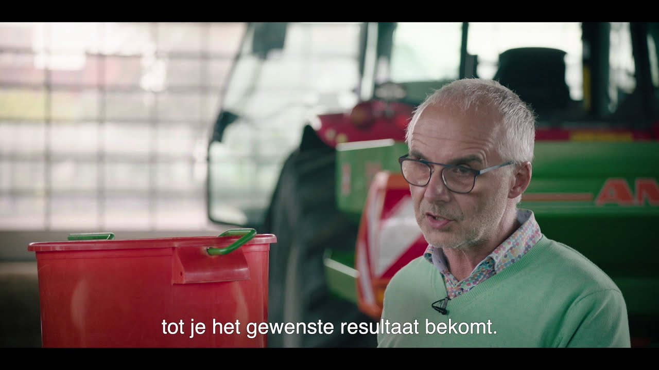 Afstellen kunstmeststrooier