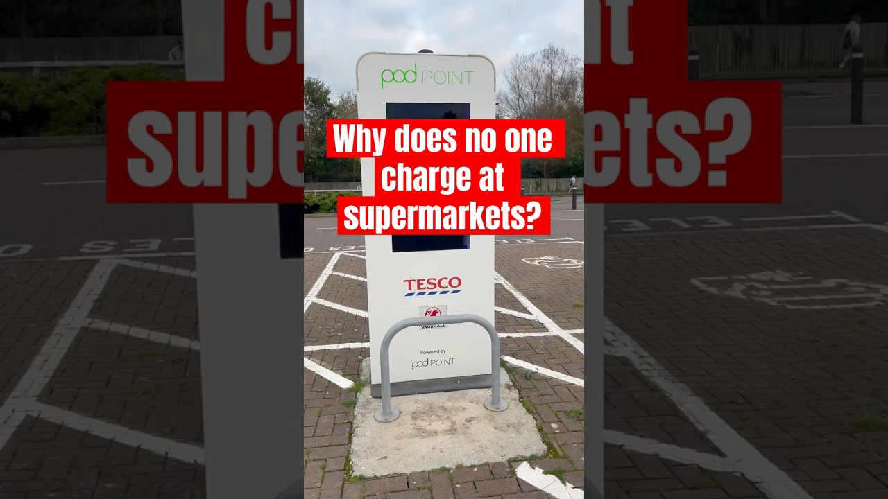 Ever charge at a supermarket now? #evcharging #ev #electriccar #electriccarcharger