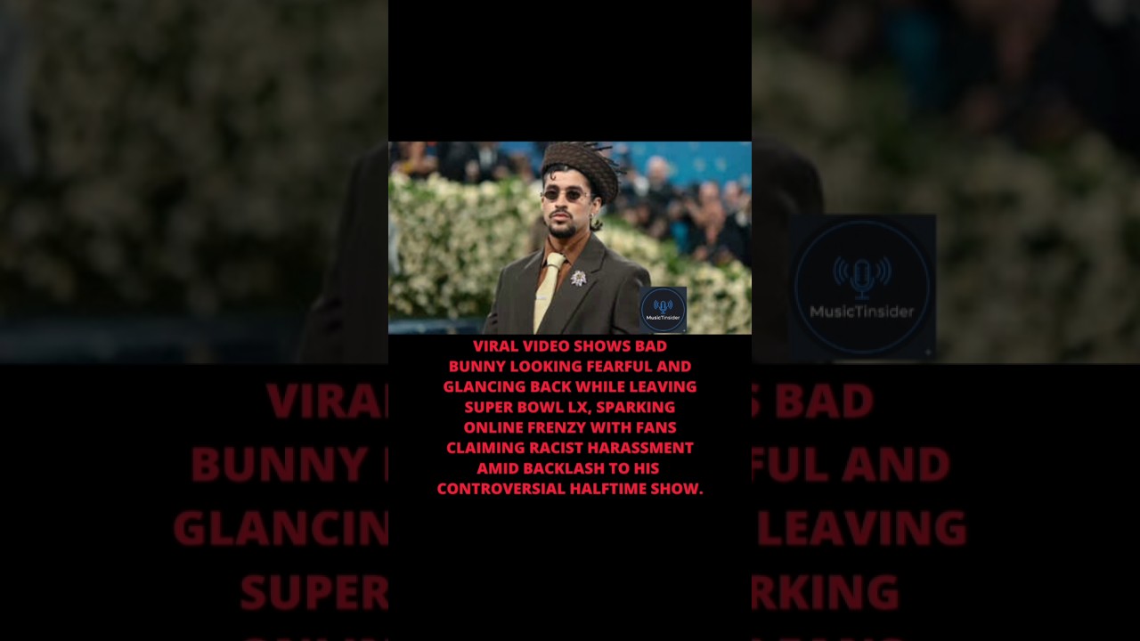 Bad Bunny's shaky exit!#badbunny #musiclovers #music #trending #badbunnytypebeat