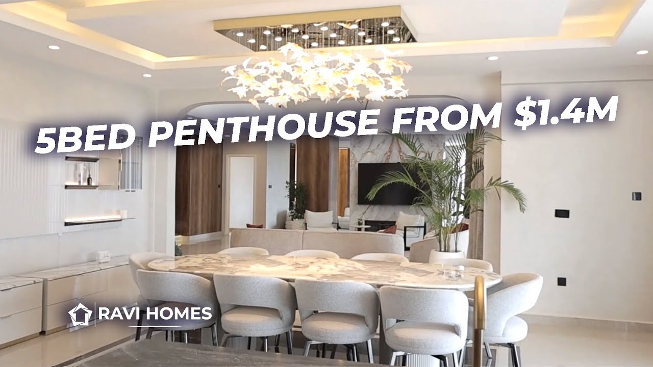 Inside Nairobi’s $1.4M Ultra-Luxury Penthouse | 5 Bedroom Residence in Westlands