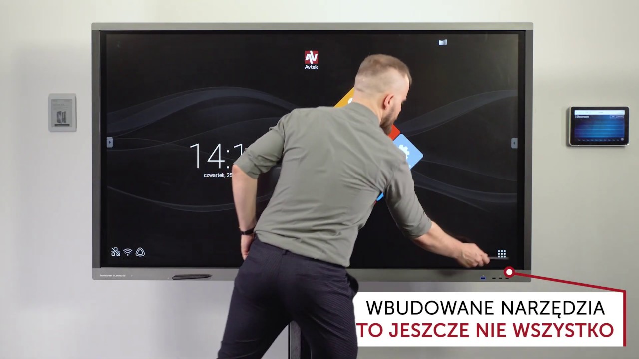 Monitor interaktywny Avtek TouchScreen - dodatkowe narzędzia oraz instalowanie aplikacji