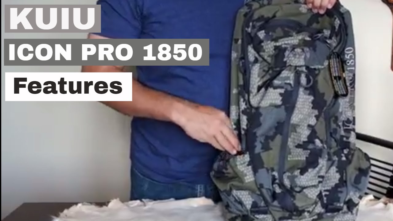 Kuiu Icon Pro 1850 bag features
