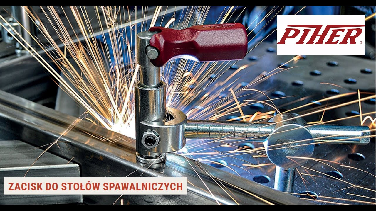 Ścisk spawalniczy PIHER z osłoniętym gwintem Maxipress