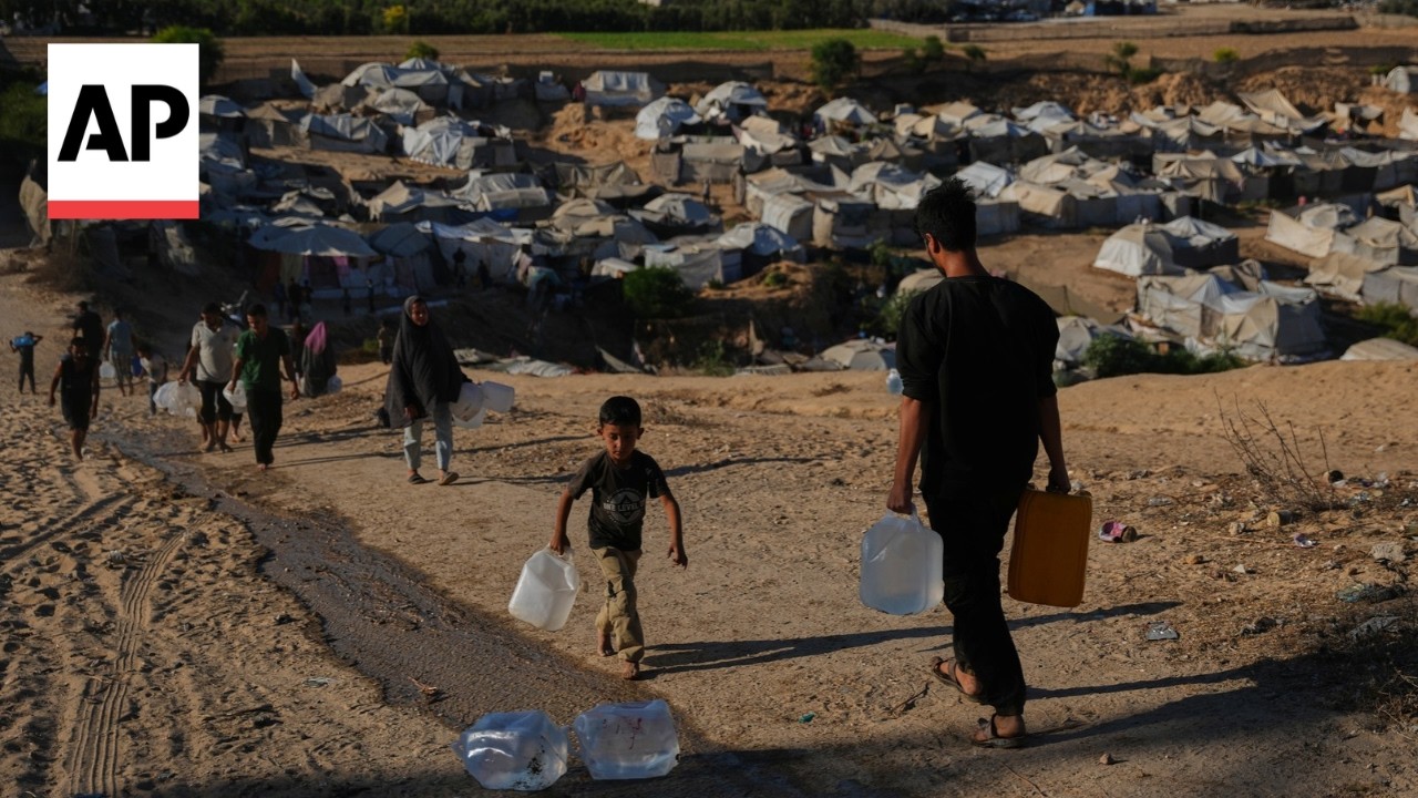 Timelapse shows life in a Gaza camp 3 years into the Israel-Hamas war