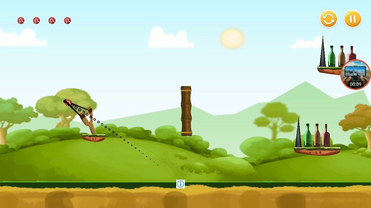 knock down bottles forest world level 58