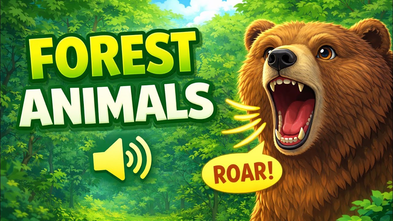 Learn Forest Animals With Names And Sounds