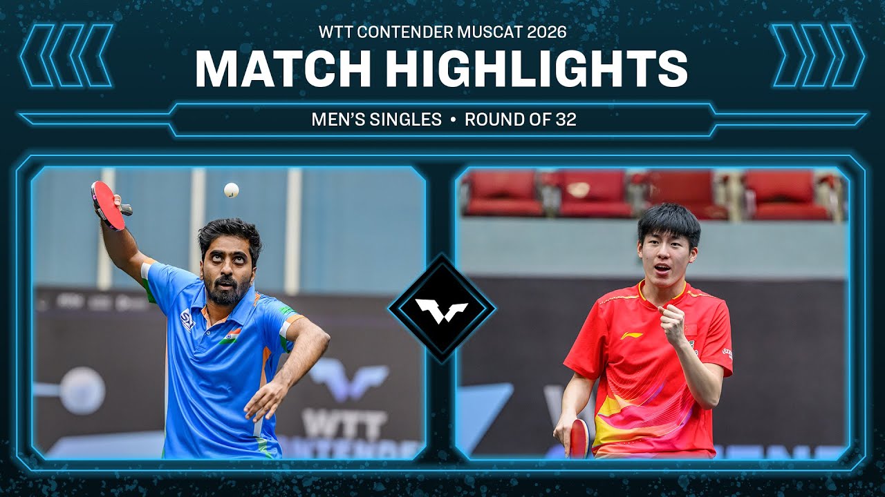 Sathiyan Gnanasekaran vs Wen Ruibo | MS R32 | WTT Contender Muscat 2026