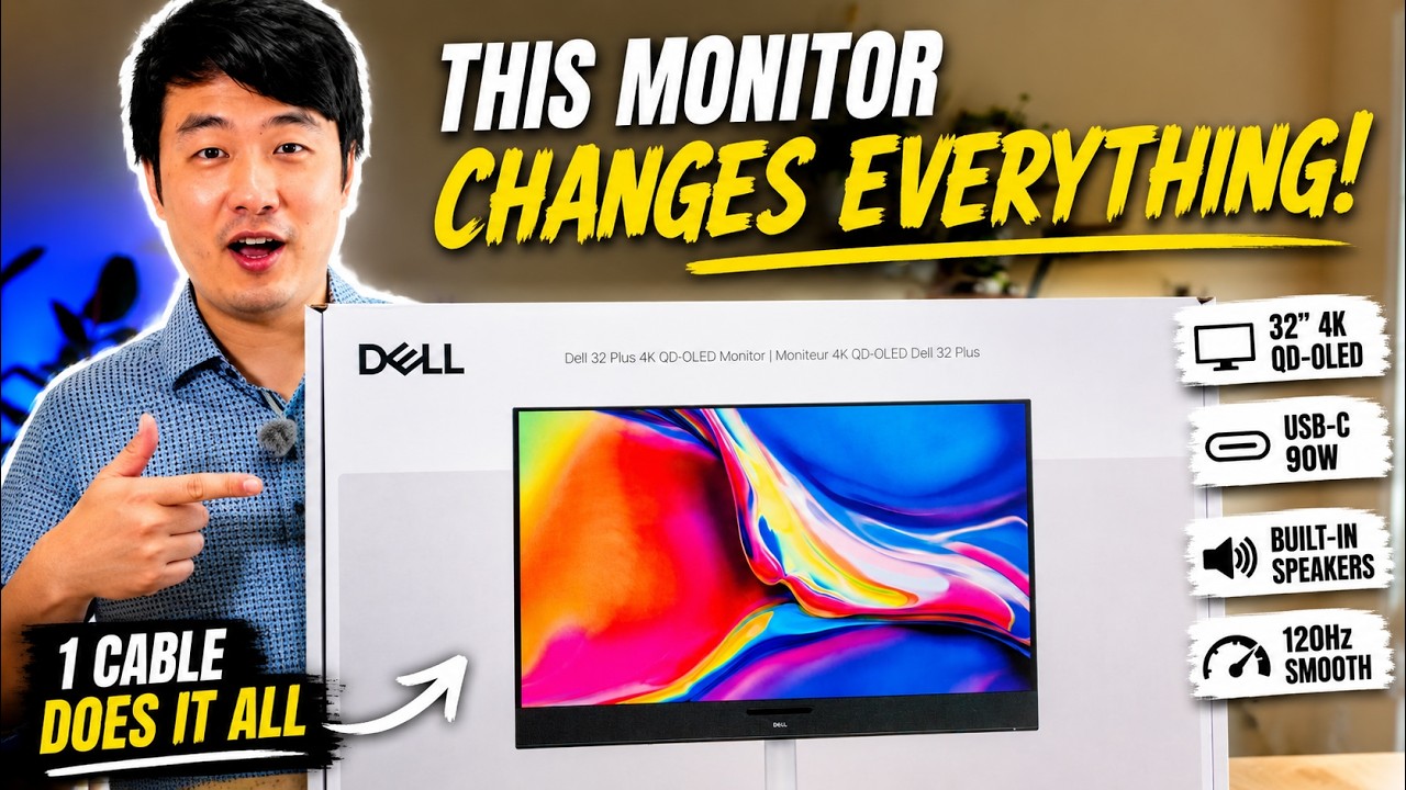 Dell S3225QC Unboxing & Setup | 32&rdquo; 4K QD-OLED 120Hz Monitor
