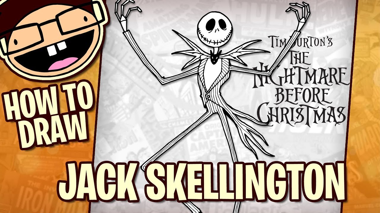 How to Draw JACK SKELLINGTON (The Nightmare Before Christmas) | Narrated Step-by-Step Tutorial