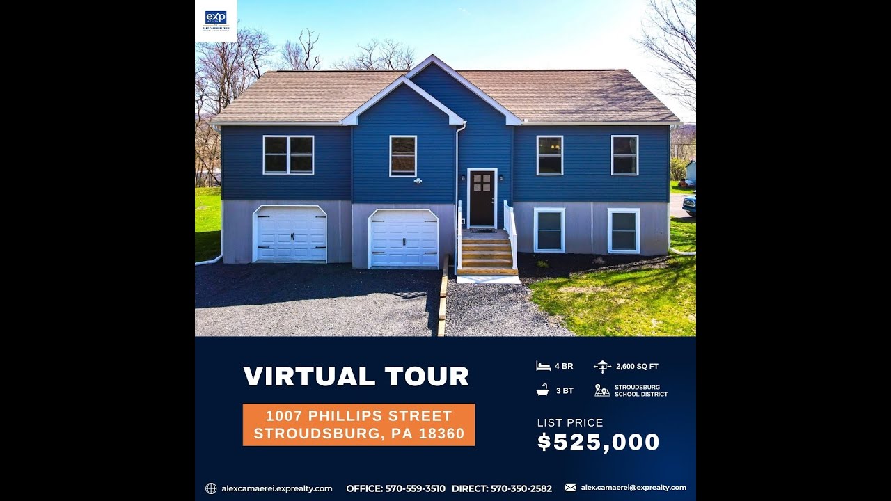 VIRTUAL TOUR: 1007 Phillips St. Stroudsburg, PA 18360