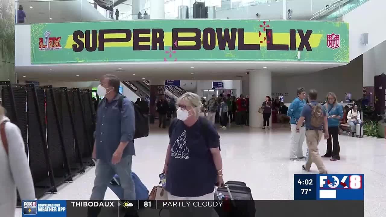 Thousands arrive in New Orleans on Thursday ahead of Super Bowl LIX