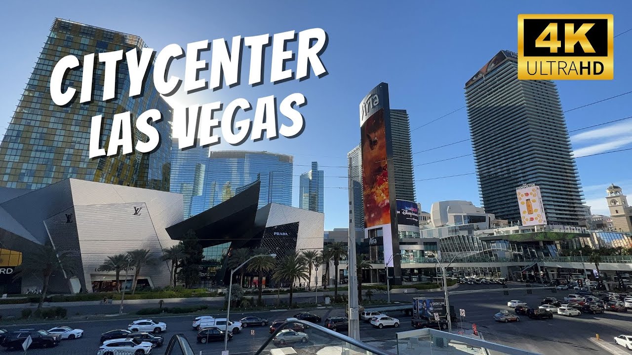 4K Aria Campus Walk-Through Las Vegas - Walking CityCenter Aria, Shops at Crystals, Vdara, Waldorf