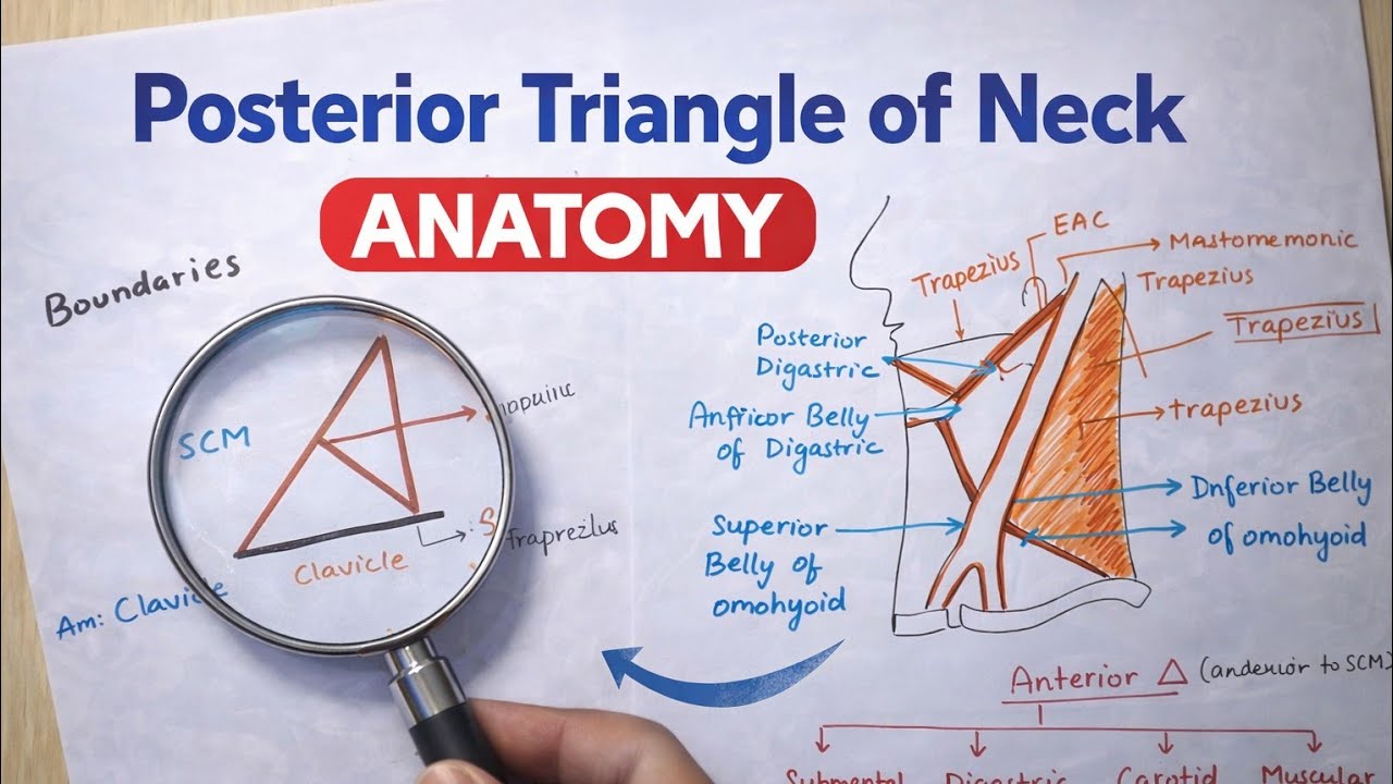 Posterior triangle of neck and freys syndrome anatomy 