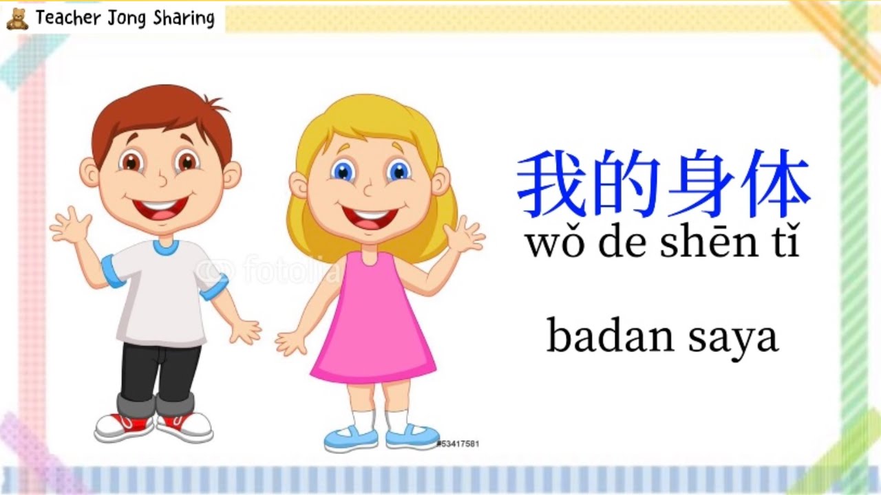 华文 ｜ 身体部位 ｜我的身体 ｜ 学前教育班 Prasekolah SJKC