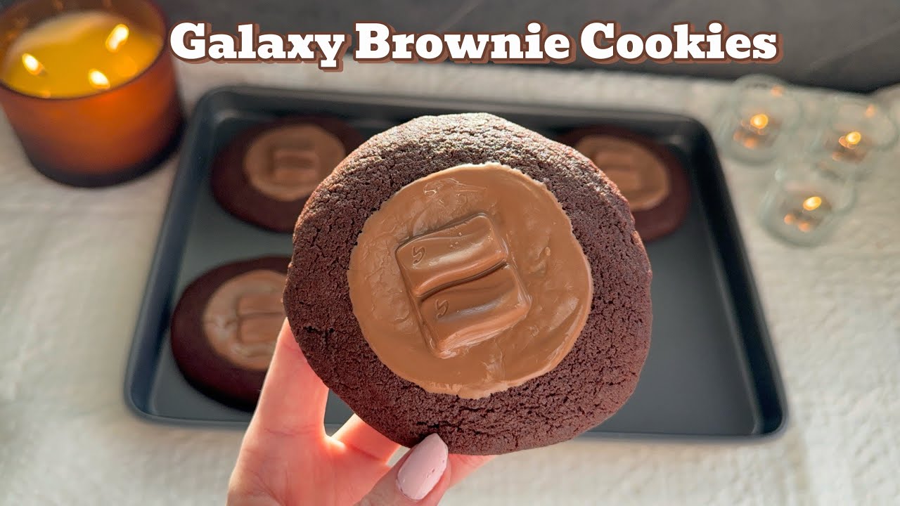 Galaxy Brownie Cookies ♡ Bakesbynat