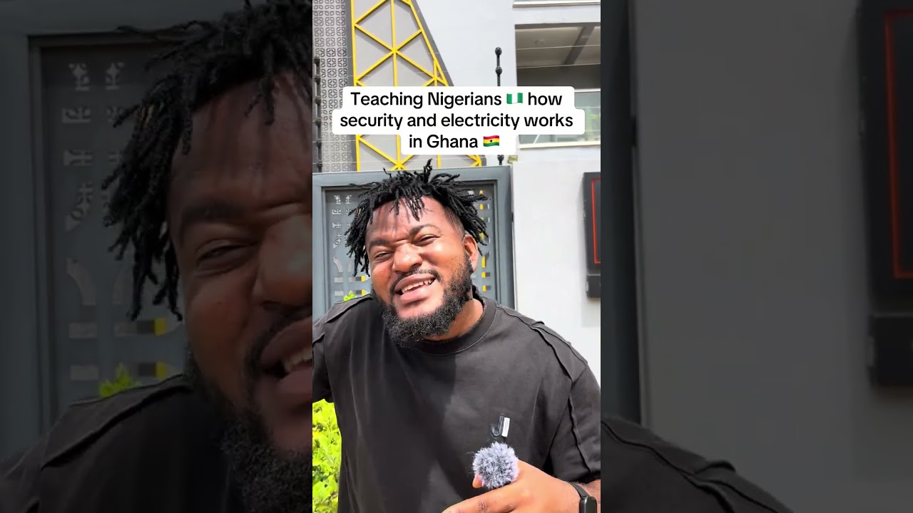 Teaching Nigerians 🇳🇬 how security and electricity works in Ghana 🇬🇭 #ghana #trending 