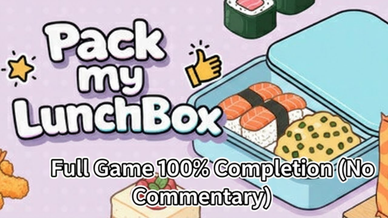 Pack my LunchBox -  Full Game 100% Completion ( No Commentary )