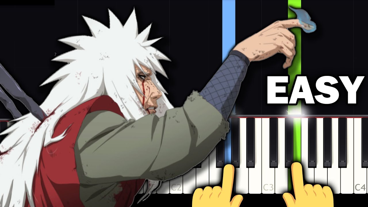 Naruto Shippuden Sad OST- Samidare - EASY Piano tutorial