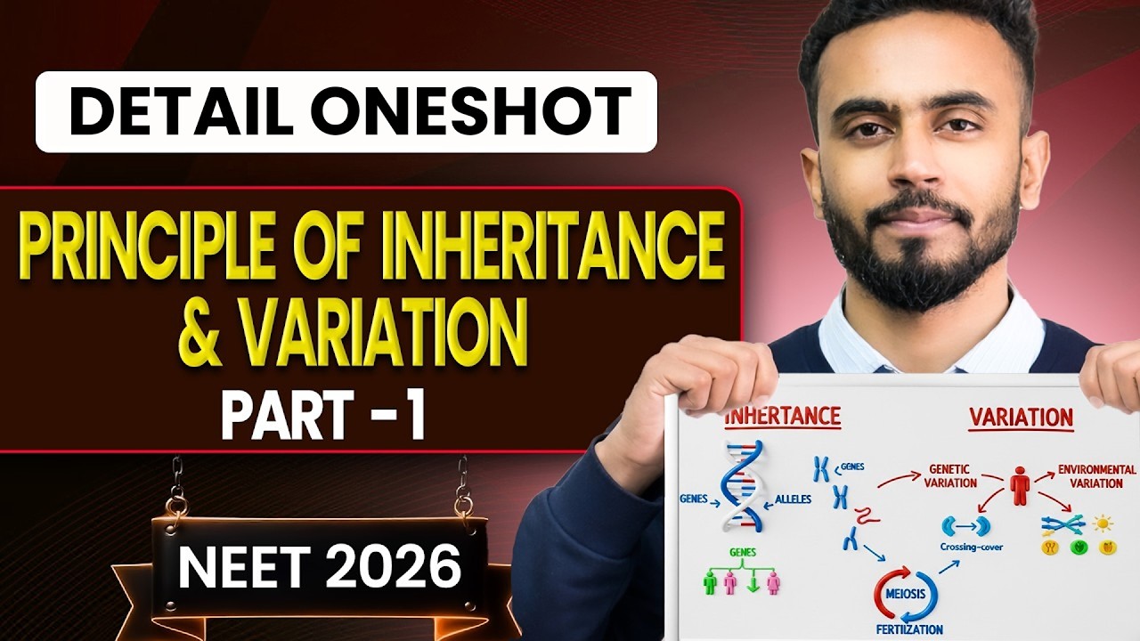 Principles of Inheritance and Variation Oneshot for NEET | Yoddha 2026 | Siba Sir