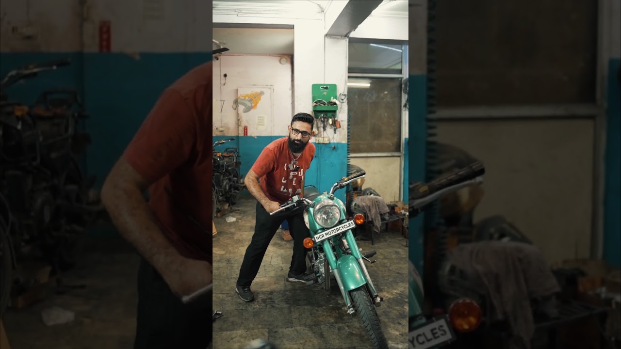 Dekhi ye video?🤯🔥 #ncrmotorcycles #bullet #mechanic #bikerepair #bulletlover #garage