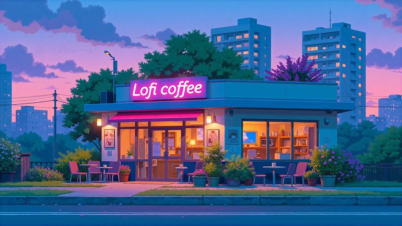 Relaxing Time 🌸 Enjoy Peaceful Moments by the Coffee Shop ☕ Lofi Hip Hop ~ Relax/Chill/Study.
