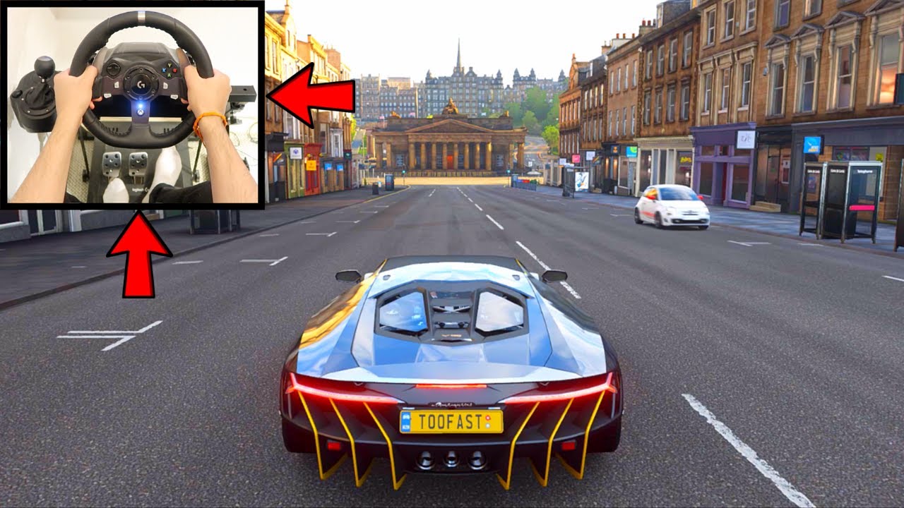 Forza Horizon 4 Lamborghini Centenario (Steering Wheel + Paddle Shifters) Gameplay