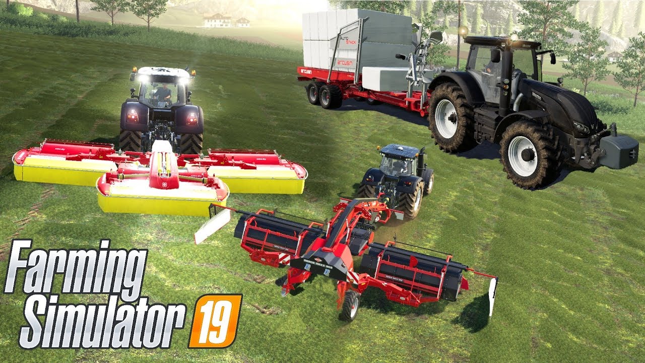 КОСИЛО, РЯДИ И БУКСИРОВКА — Давайте поиграем в Farming Simulator 19 | Эпизод 26