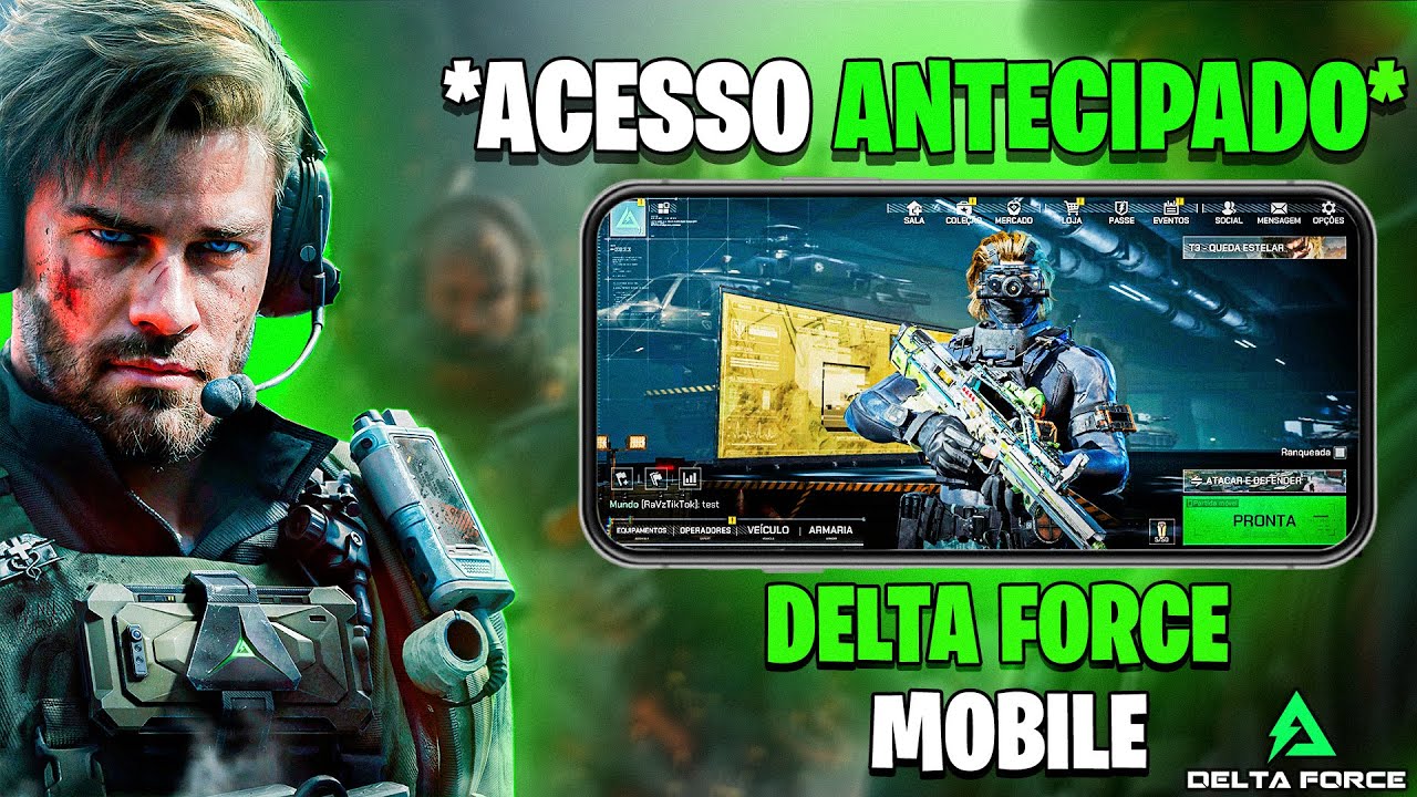 🔥ACESSO ANTECIPADO🔥CONFERINDO e JOGANDO o DELTA FORCE MOBILE