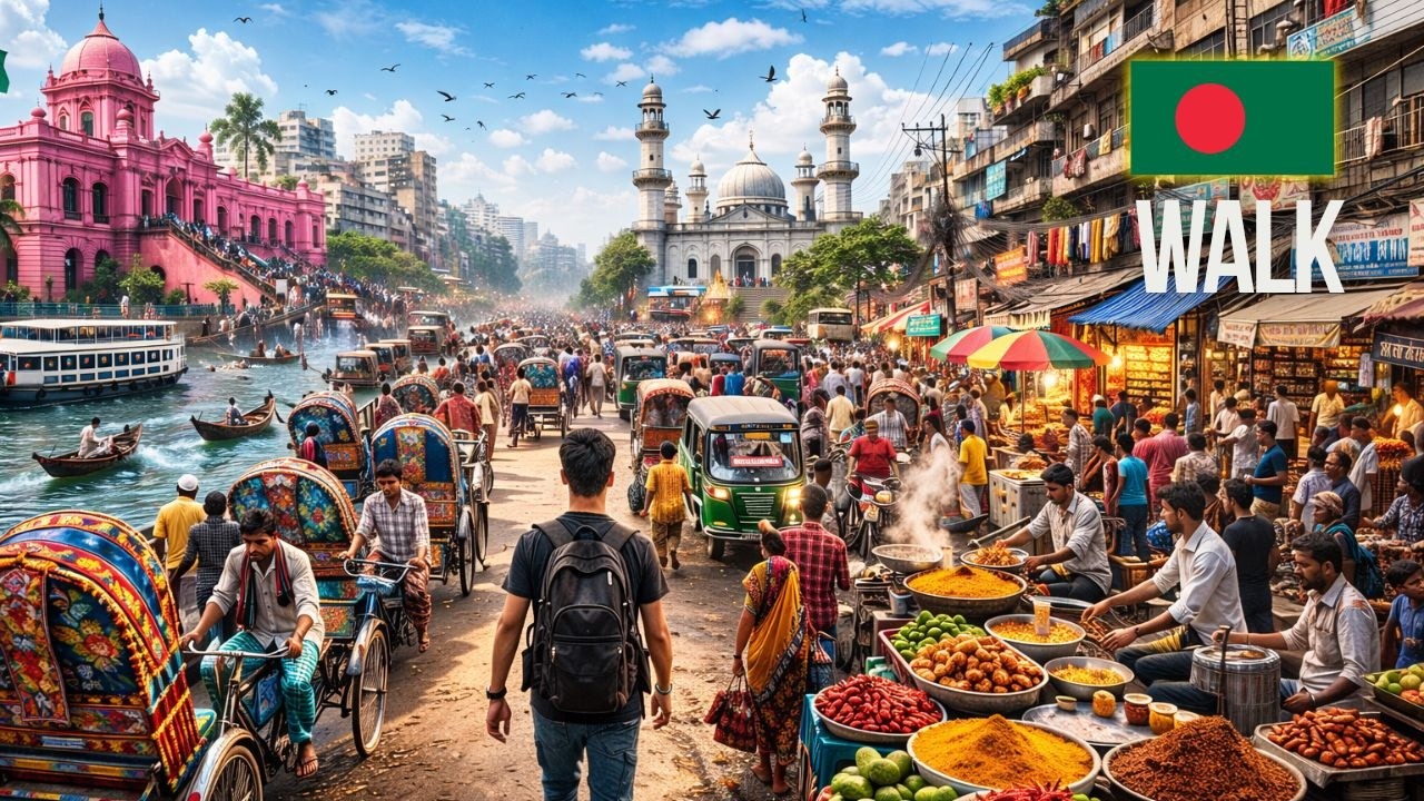 Old Dhaka, Bangladesh 🇧🇩 The Most Intense City Walk on Earth (4K)!