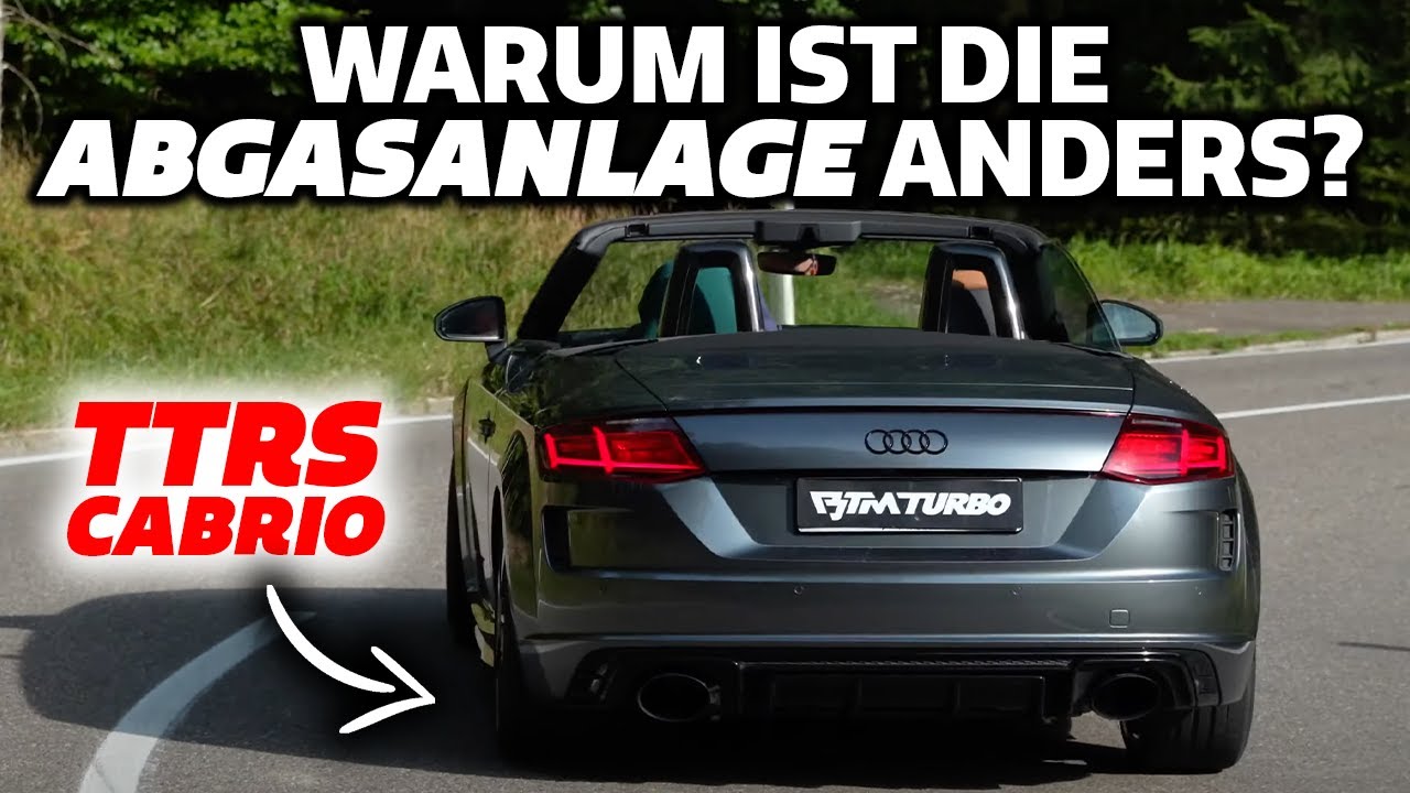 Warum ist sie ANDERS? Audi TTRS CABRIO ECE Abgasanlage - Legal in der SCHWEIZ