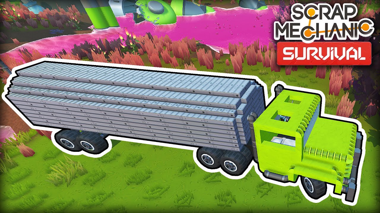 Building a Tanker Trailer for Mass Chemical Collection! (Scrap Mechanic Survival Ep.30)