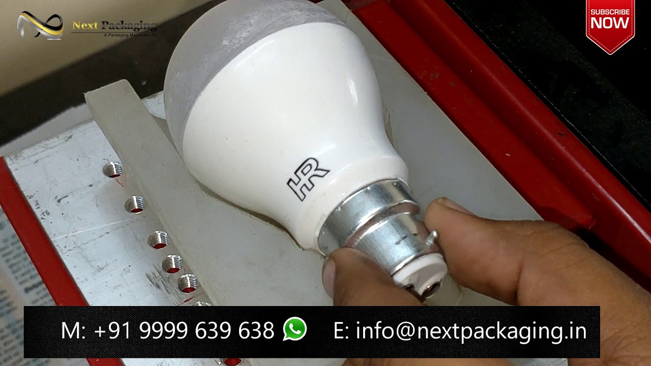 Logo Printing Machine on LED Bulbs - Low Cost Model