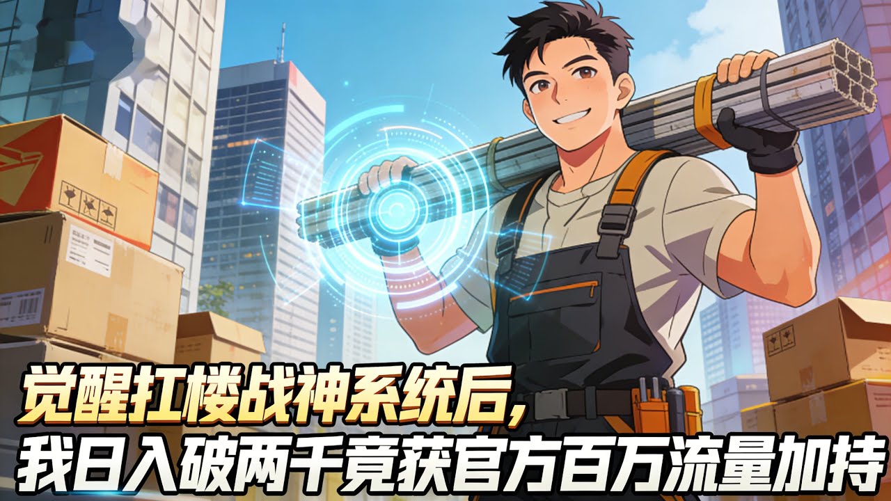 觉醒扛楼战神系统后，我日入破两千竟获官方百万流量加持。系统加持，草根逆袭，官方背书开启人生新篇章#種田 #種田文 #種田小說 #年代小說 #動漫 #漫畫 #小說推薦