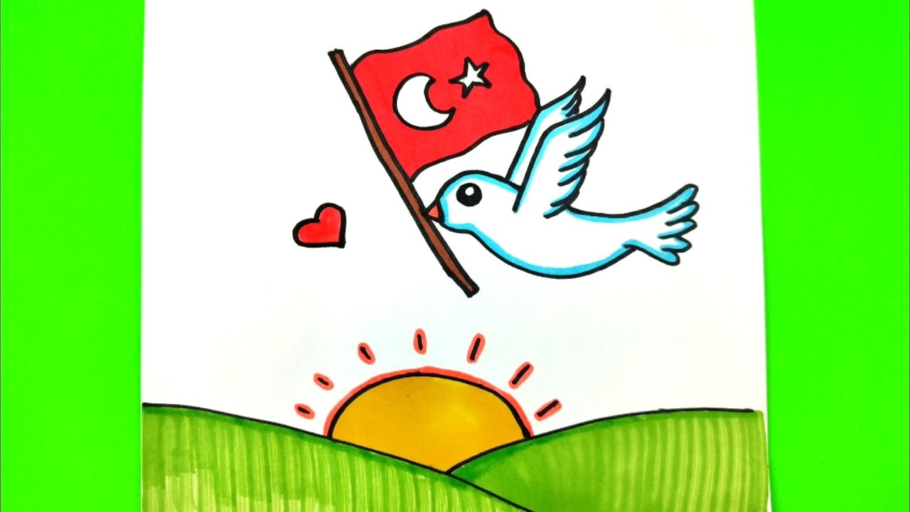 29 Ekim Resmi, 29 Ekim Resmi Çizimi, 29 Ekim Resmi Çizimi Kolay, Kolay Resimler Çizimler