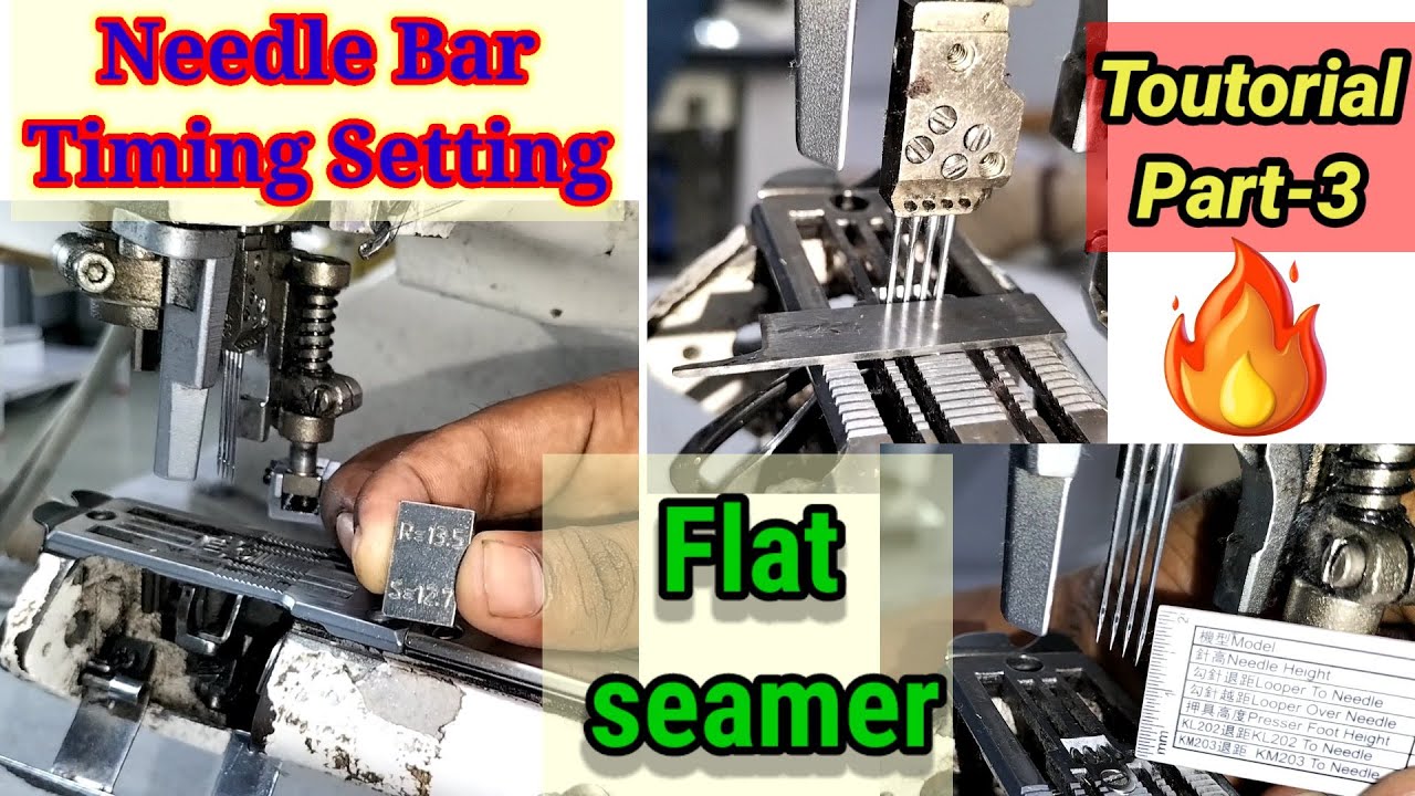 Needle bar Timing for Flat seamer machine/FS Sewing machine problem/FD machine Timing Setting
