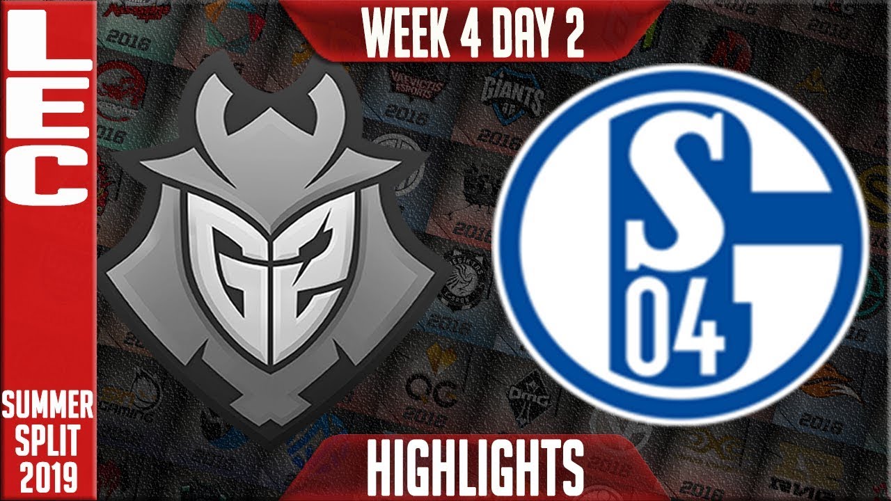 G2 vs S04 Highlights | LEC Summer 2019 Week 4 Day 2 | G2 Esports vs Schalke 04