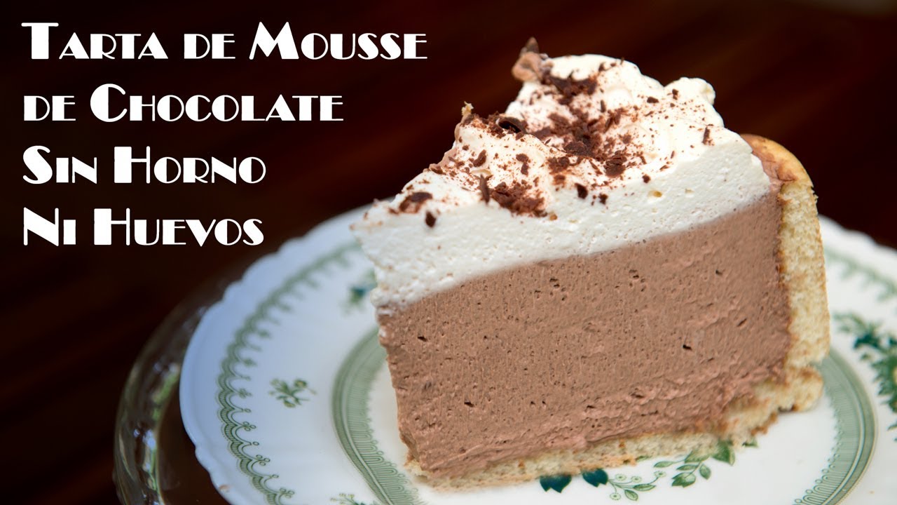 Tarta de Mousse de Chocolate Crema y Tarta Helada Sin Horno Ni Huevos