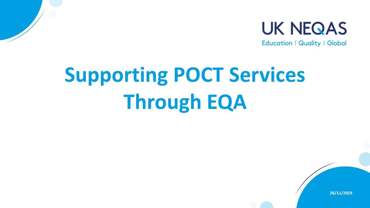 Supporting POCT Services Through EQA