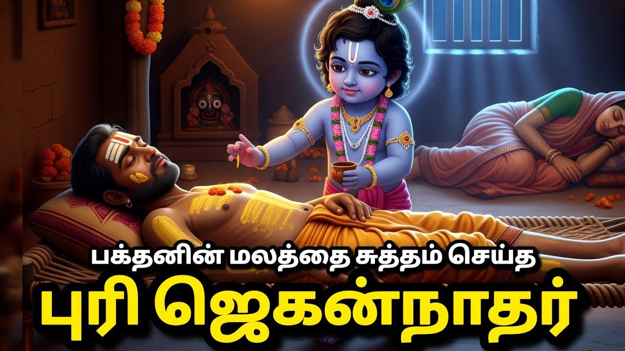 மலத்தை சுத்தம் செய்த புரி ஜெகன்நாதர் | puri jagannath story in tamil | god story tamil | story tamil
