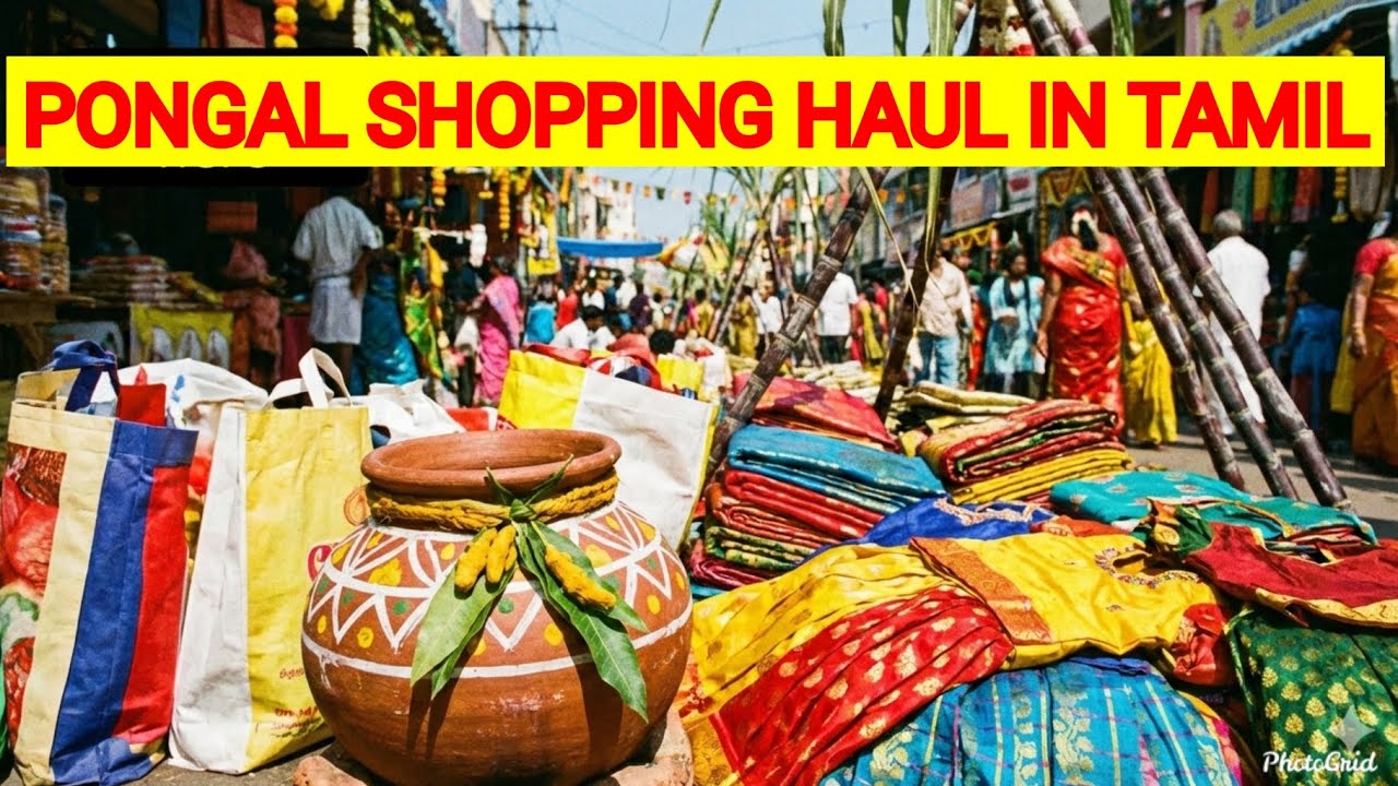 Chennai Pongal Haul in tamil on a Budget! 🌞🌾 | Instore kurthis, ₹350rs Saree from Pothys 🥻✨️