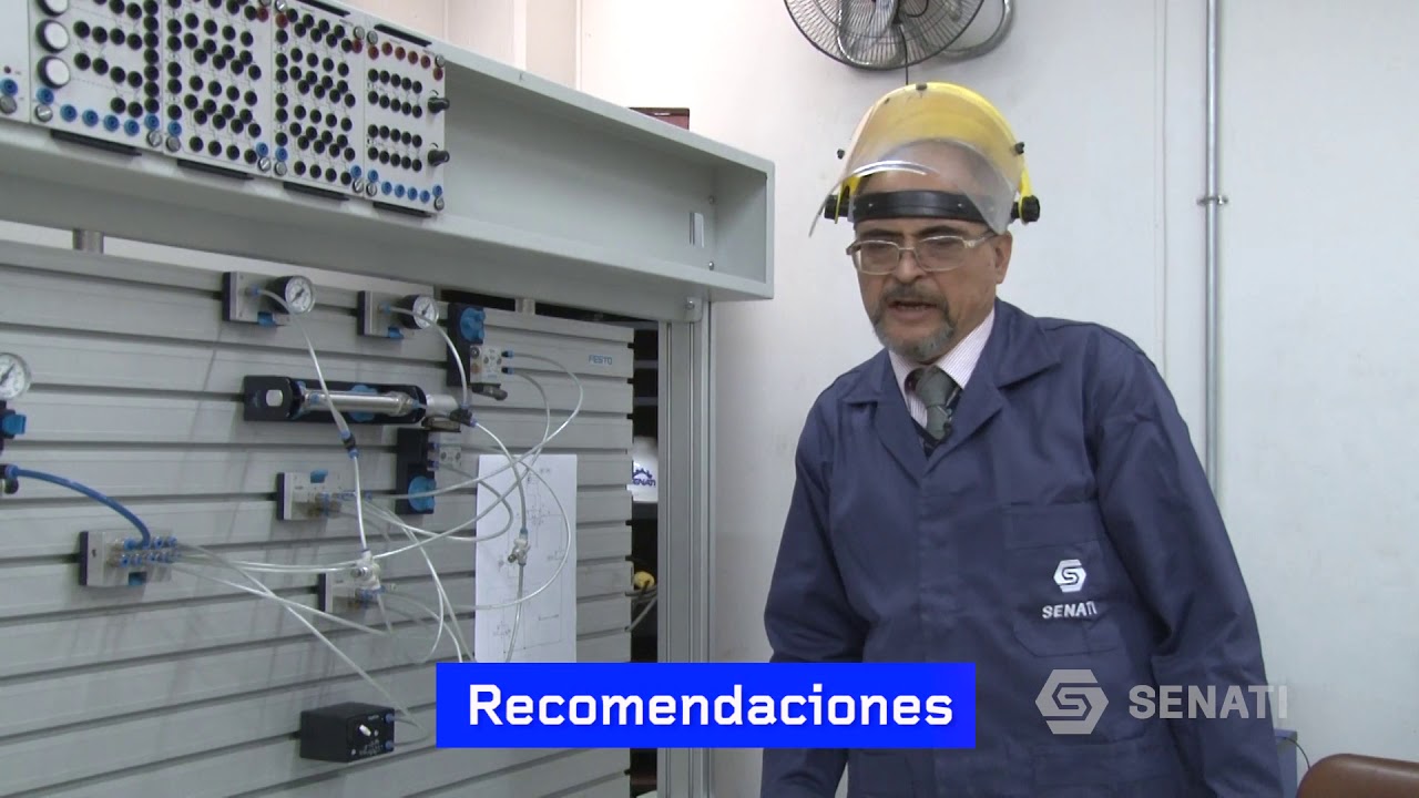 #SENATI Escuela Superior de Tecnología Proyecto N° 5 Automatismo de circuito neumático A+ A-