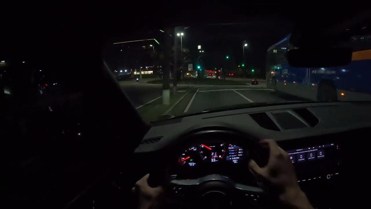 POV (Alphaville - São Paulo) Night drive Porsche Macan 2.0T com difusor de escapamento - GoPro 10