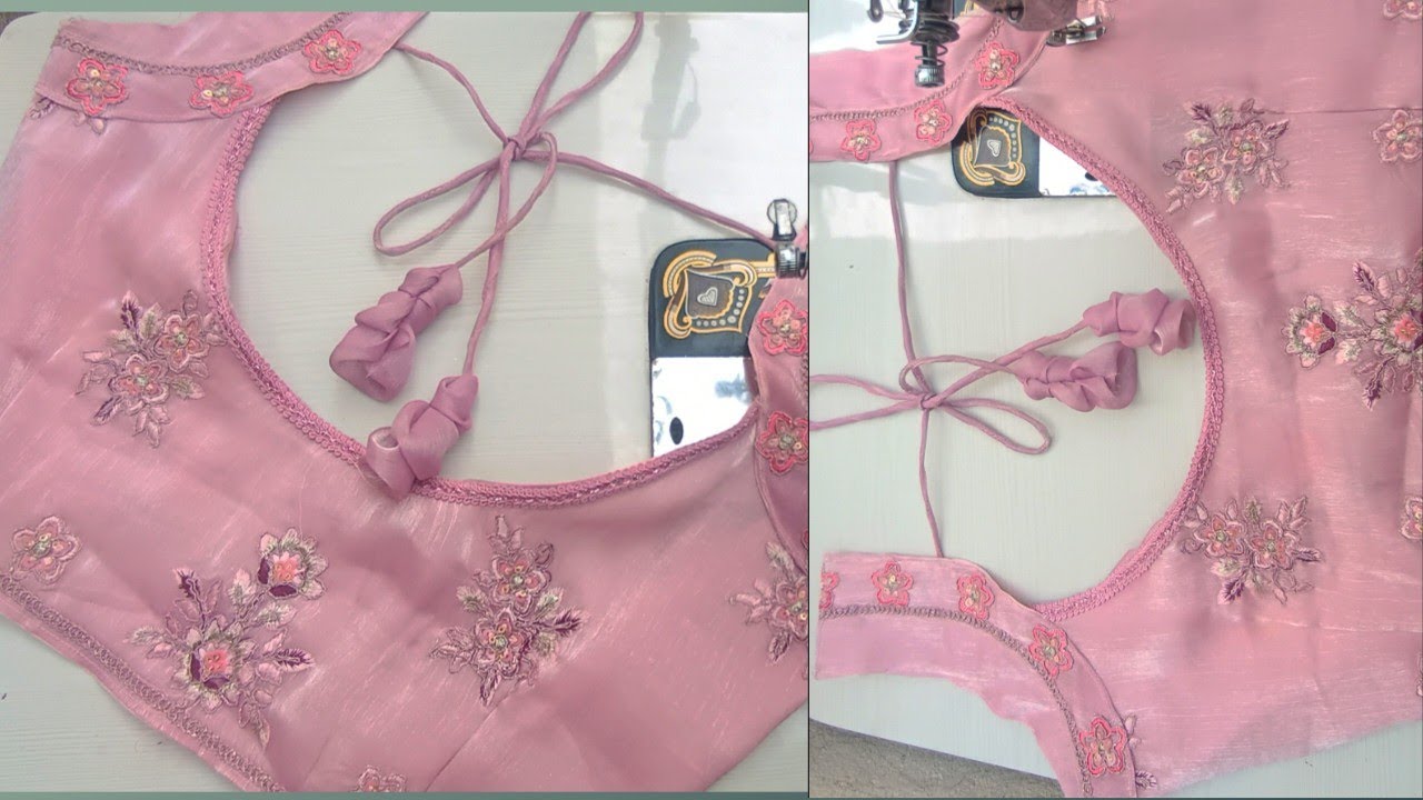 Tranding back neck design cutting and stitching 🪡✂️🪡🧵