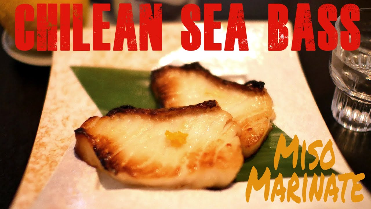 Broiled Miso-marinated Chilean Sea Bass   米国発・チリアンシーバスの味噌焼き
